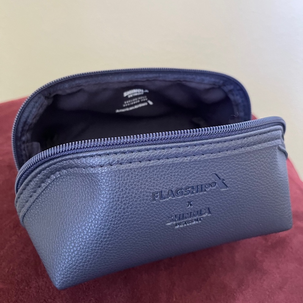 Shinola Detroit First Class Travel Amenity Kit “EMPTY”. Blue. New.